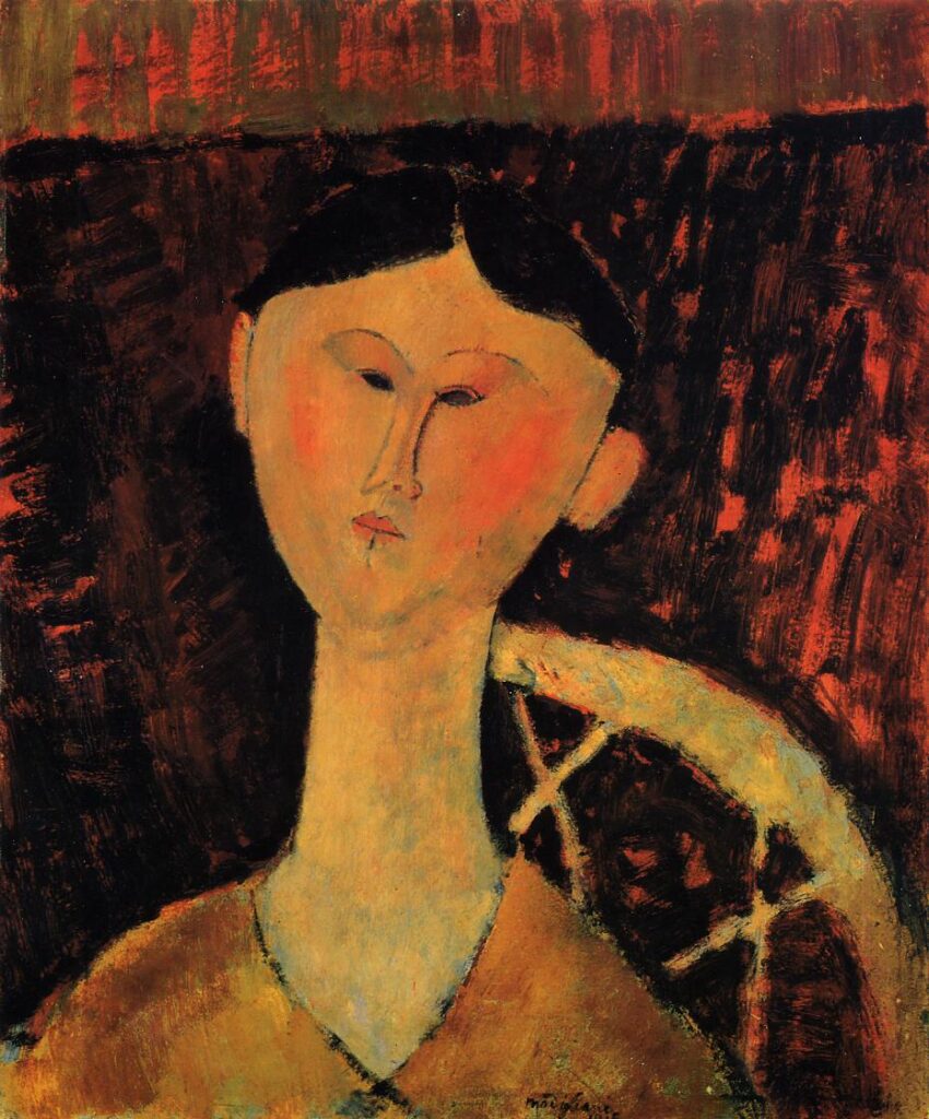 portrait de béatrice hastings (1915) de amedeo modigliani artemisia online musée des beaux arts de l'ontario