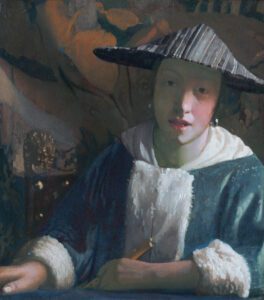 girl with a flute, attributed to johannes vermeer